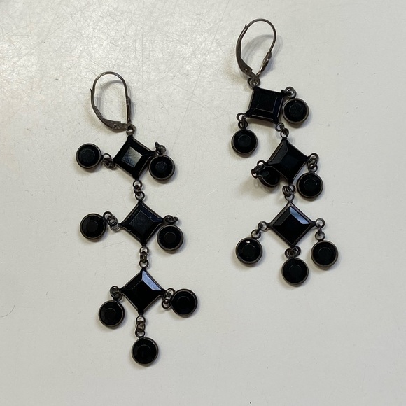 Lizpaiacios Dangle Earrings, Black - Picture 1 of 5